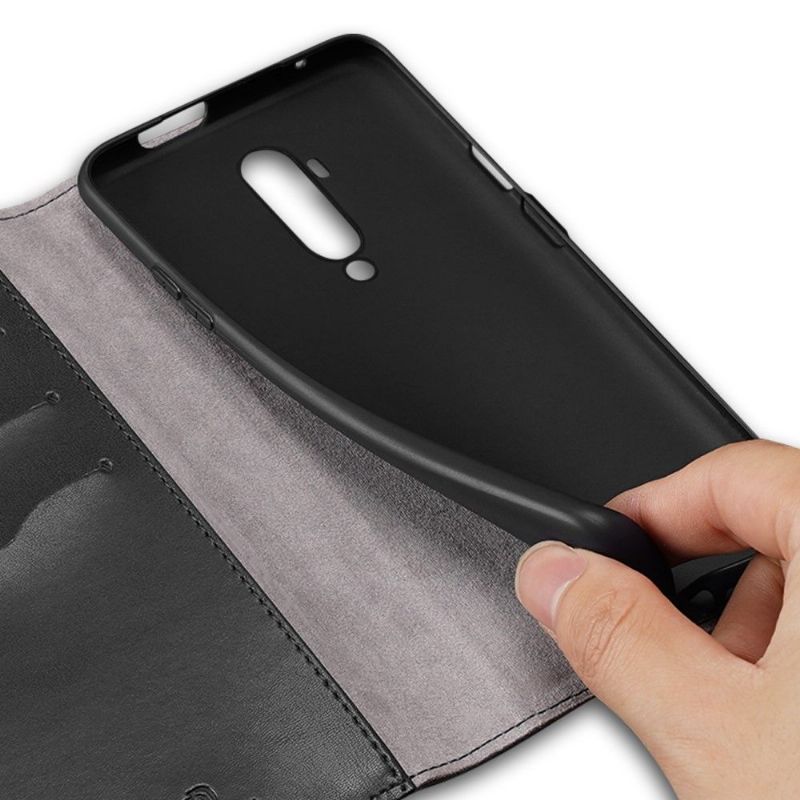 Flipové Pouzdro Na OnePlus 7T Pro Kado Series Černá Imitace Kůže