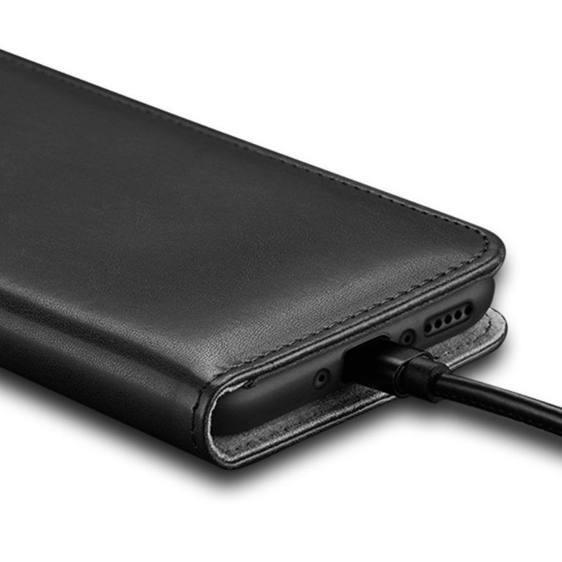 Flipové Pouzdro Na OnePlus 7T Pro Kado Series Černá Imitace Kůže