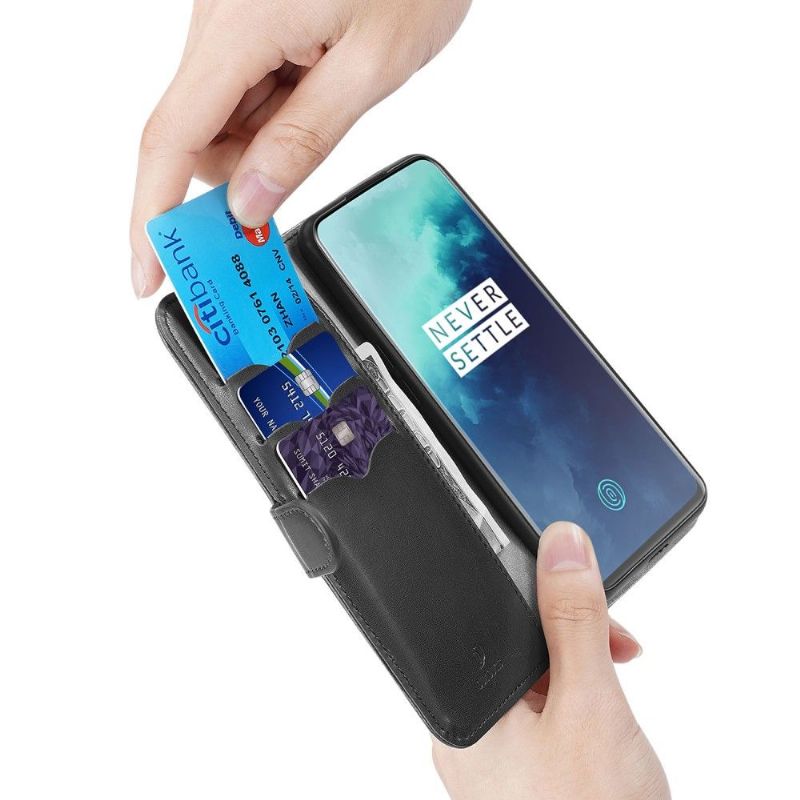 Flipové Pouzdro Na OnePlus 7T Pro Kado Series Černá Imitace Kůže