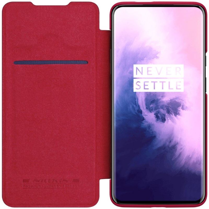 Kožené Pouzdro Na OnePlus 7T Pro Umělá Kůže Nillkin Qin
