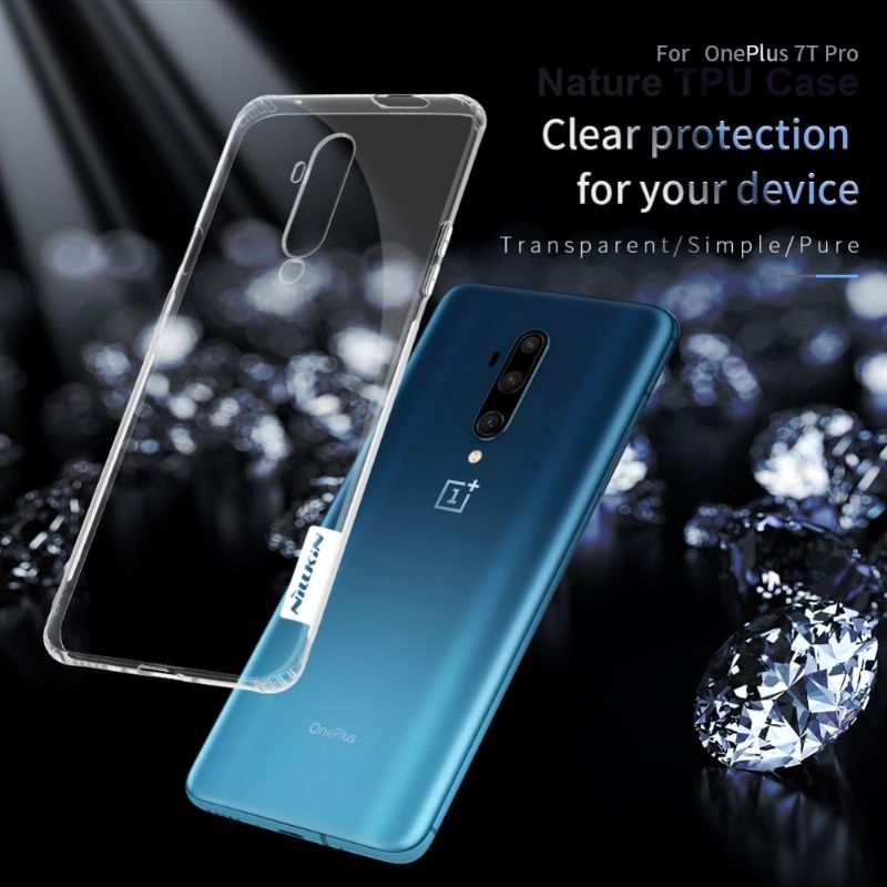 Kryt Na OnePlus 7T Pro Čirý Přírodní Gel