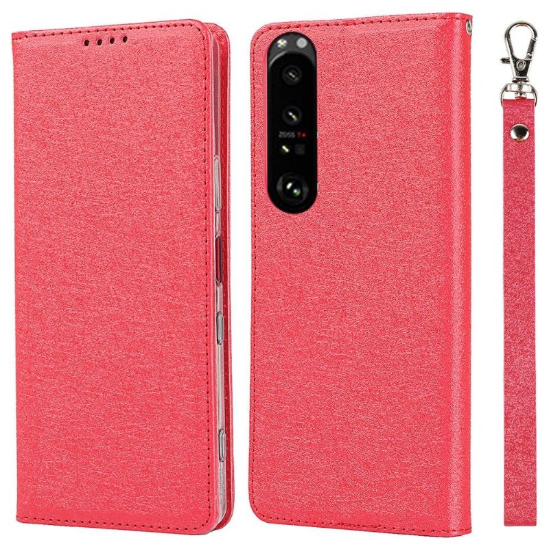 Flipové Pouzdro Na Sony Xperia 1 III Kožené Pouzdro Držák Karty Blue Moon Flap