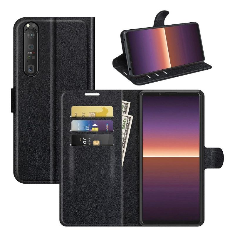 Flipové Pouzdro Na Sony Xperia 1 III Peněženkové Pouzdro Styl Kůže