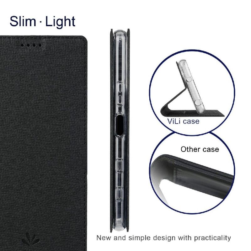 Kožené Pouzdro Folio Na Sony Xperia 1 III Funkce Podpory Vzpěr