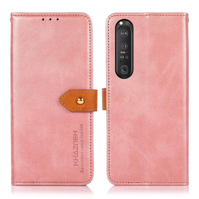 Kožené Pouzdro Na Sony Xperia 1 III Khazneh Bicolor Umělá Kůže