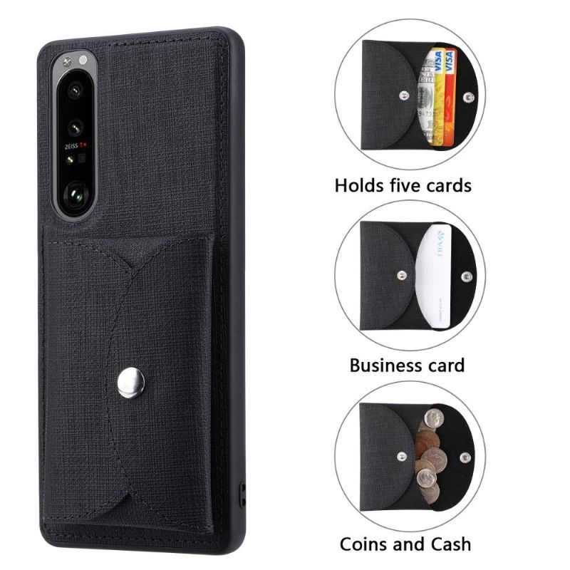 Kryt Na Sony Xperia 1 III Držák Magnetické Karty Vili Cross