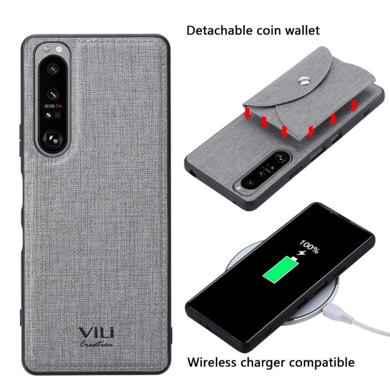 Kryt Na Sony Xperia 1 III Držák Magnetické Karty Vili Cross