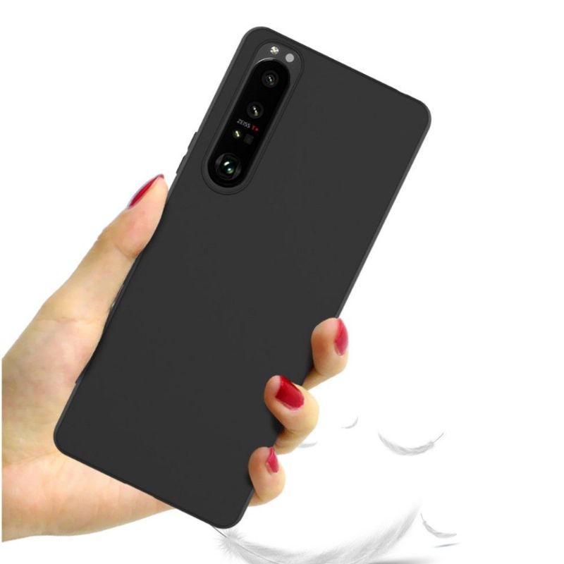 Kryty Na Mobil Na Sony Xperia 1 III Silikonový Mrazivý Efekt