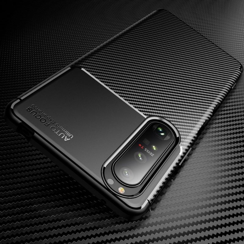Kryty Na Mobil Na Sony Xperia 1 III Styl Uhlíkových Vláken