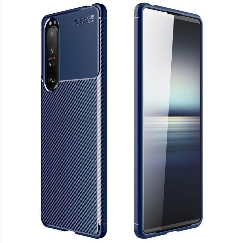 Kryty Na Mobil Na Sony Xperia 1 III Styl Uhlíkových Vláken