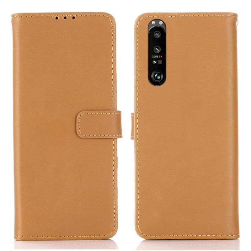 Pouzdra Na Sony Xperia 1 III Flipové Pouzdro Retro Folie Z Umělé Kůže