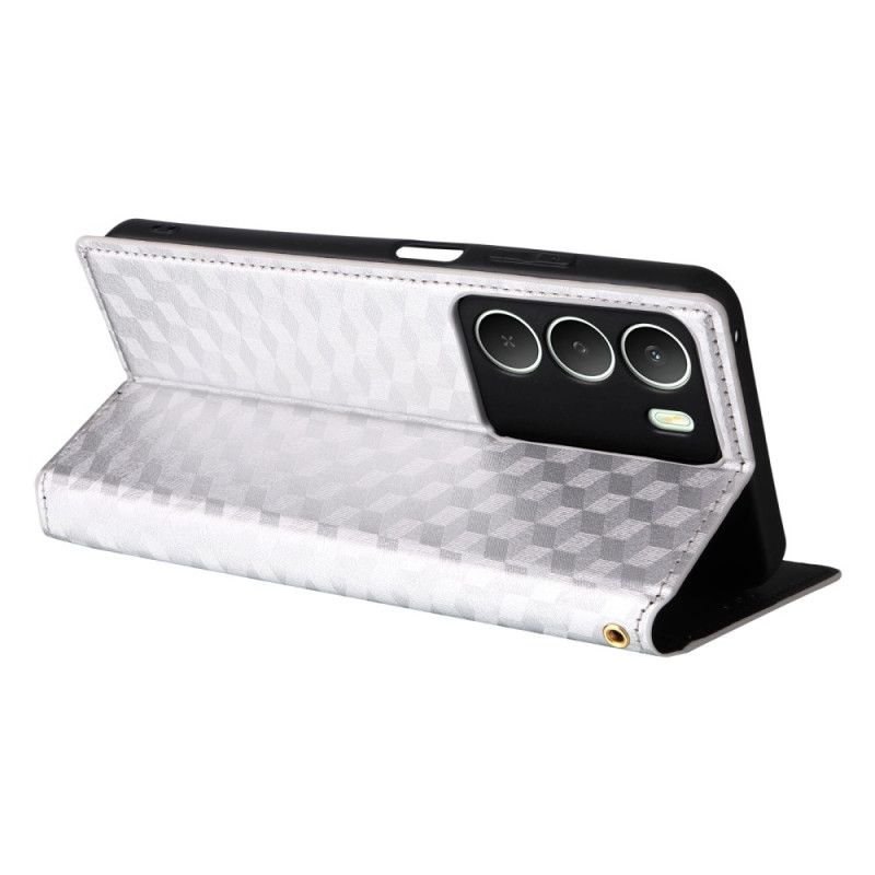 Kožené Pouzdro Folio Realme 14x 5g Diamantový Vzor