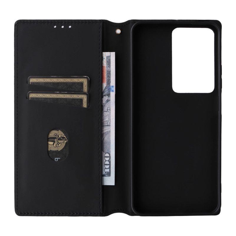 Kožené Pouzdro Folio Realme 14x 5g Kosočtvercový Vzor