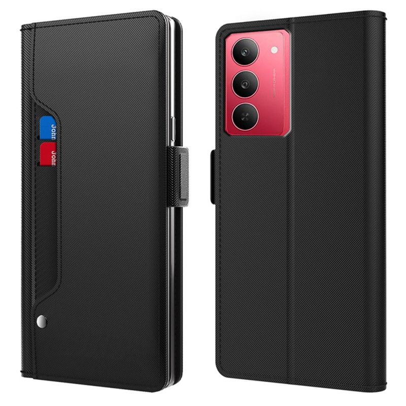 Kožený Kryt Na Realme 14x 5g Zrcadlové A Odnímatelné Pouzdro Na Karty