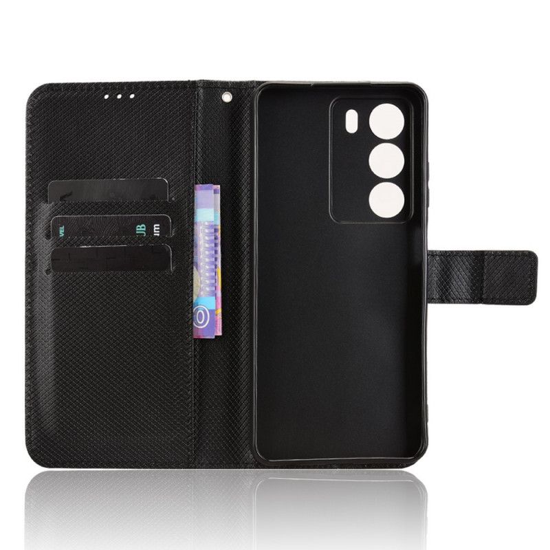 Kožený Kryt Realme 14x 5g Diamantová Textura