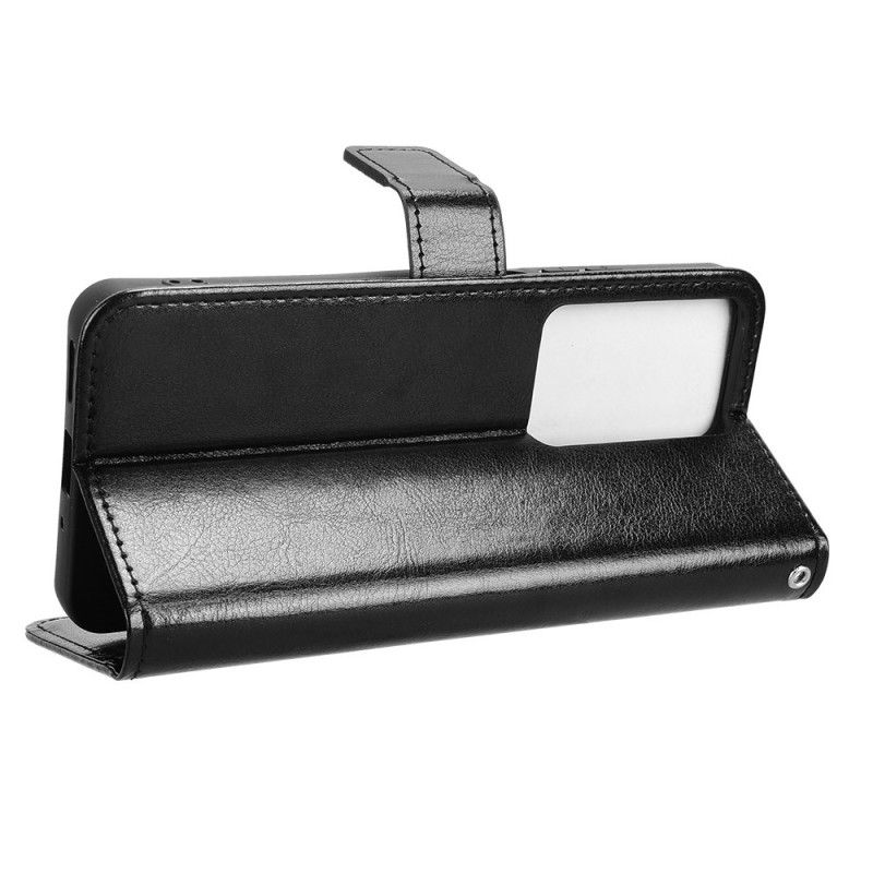 Kožený Kryt Realme 14x 5g Okázalá Umělá Kůže