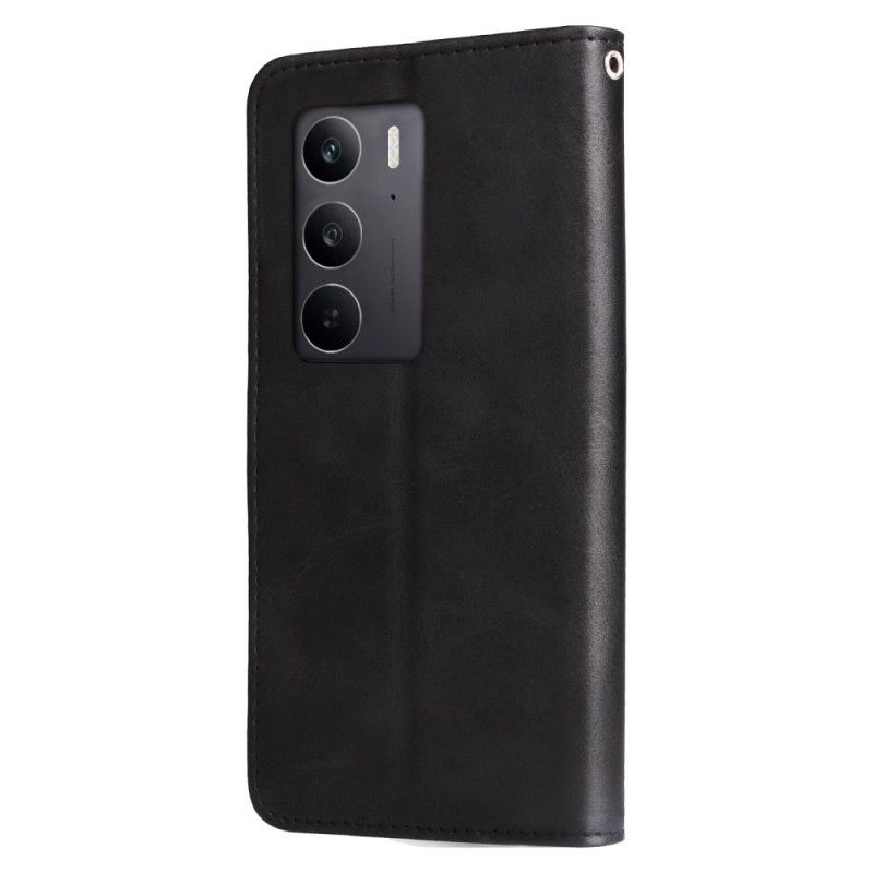 Kožený Kryt Realme 14x 5g Pouzdro Na Zip