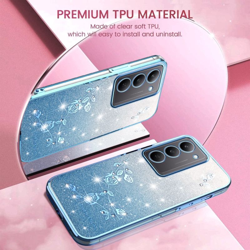 Kryt Realme 14x 5g Kadem Květiny A Kamínky