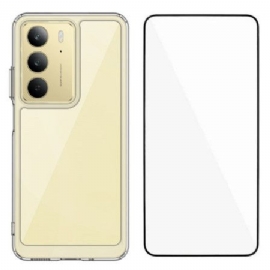 Kryt Realme 14x 5g Průhledná S Tvrzeným Sklem