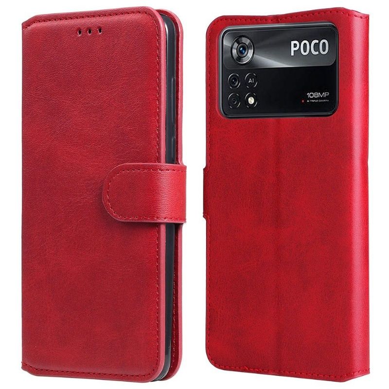 Flipové Pouzdro Na Poco X4 Pro 5G Efekt Kůže Enkay