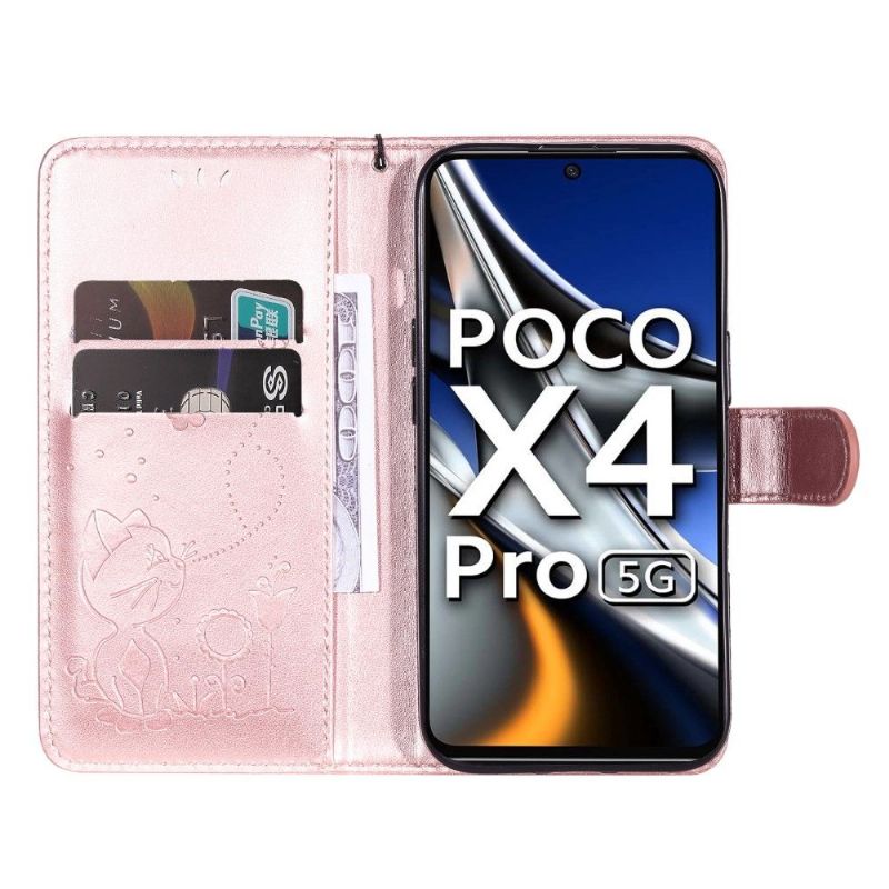 Flipové Pouzdro Na Poco X4 Pro 5G Ilustrace Kat