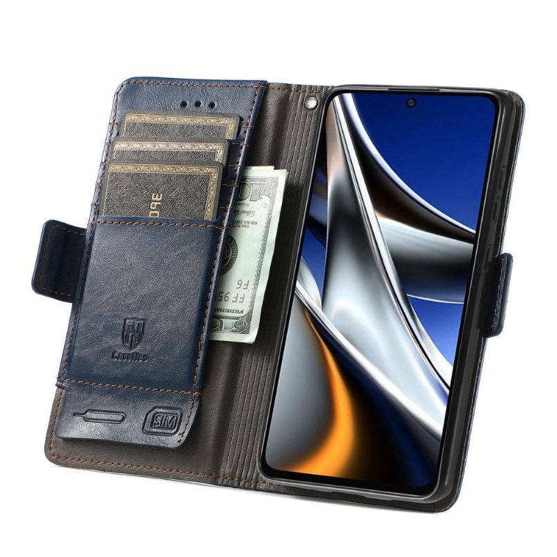 Flipové Pouzdro Na Poco X4 Pro 5G Kožené Pouzdro Flip Business