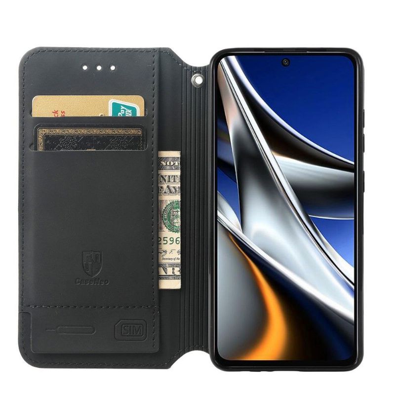 Flipové Pouzdro Na Poco X4 Pro 5G Kožené Pouzdro Iridescent Cloud Flip Flap