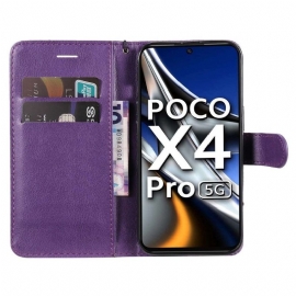 Flipové Pouzdro Na Poco X4 Pro 5G Na Lana Sylvette