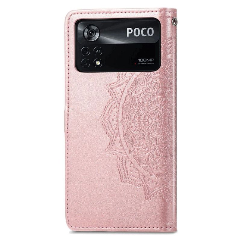 Flipové Pouzdro Na Poco X4 Pro 5G Mandala Z Umělé Kůže Řady 001