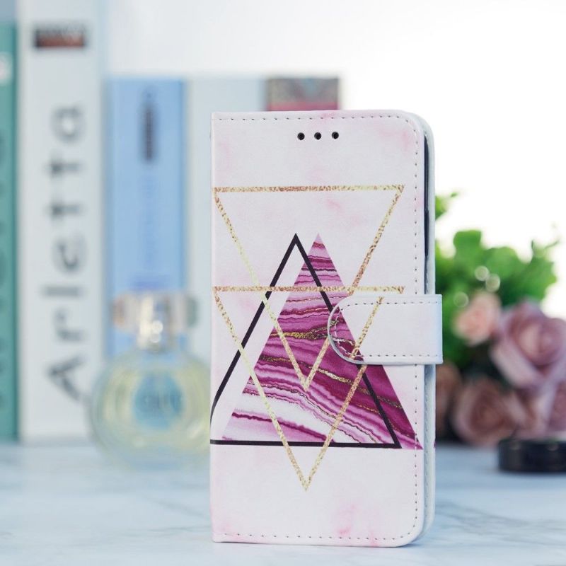 Flipové Pouzdro Na Poco X4 Pro 5G Návrhové Trojúhelníky