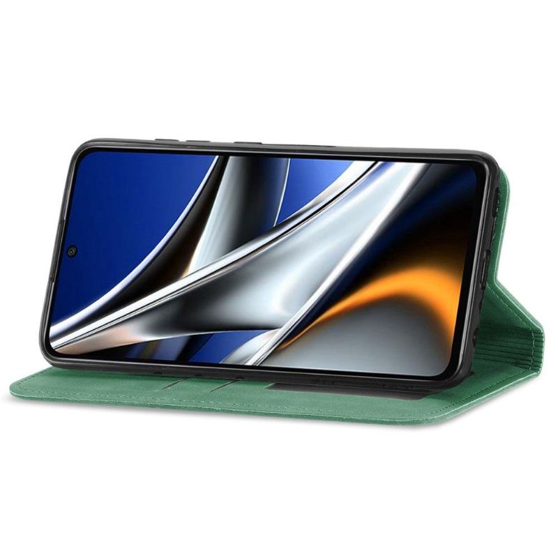 Kožené Pouzdro Na Poco X4 Pro 5G Obchodní Retro