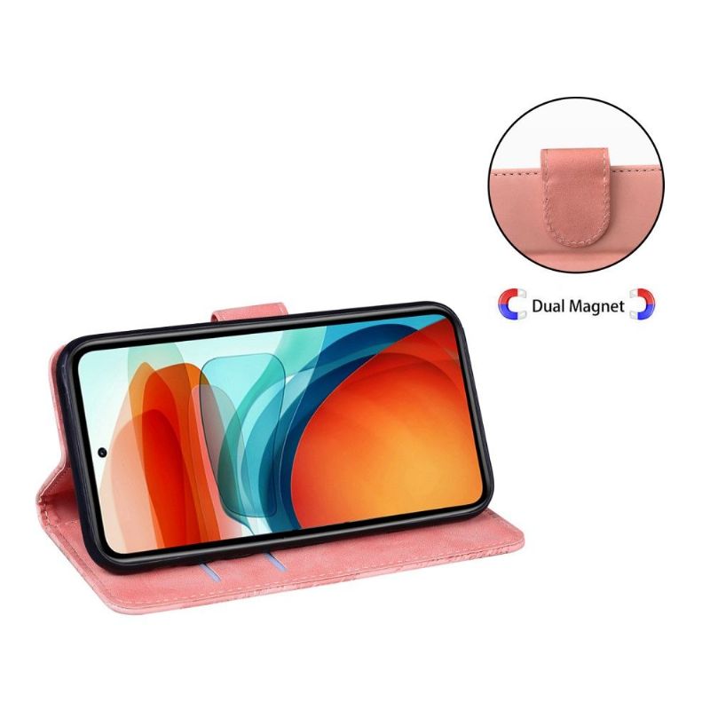 Kožené Pouzdro Na Poco X4 Pro 5G Ochranný Ochrana Proti Barevným Motýlům