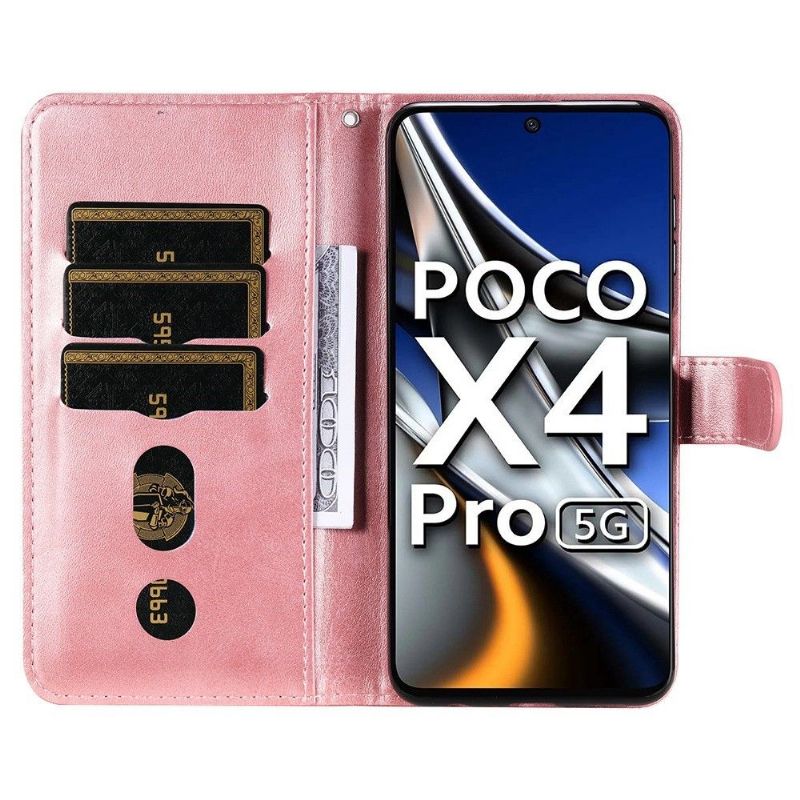 Kožené Pouzdro Na Poco X4 Pro 5G Peněženkové Pouzdro Peněženka Elena