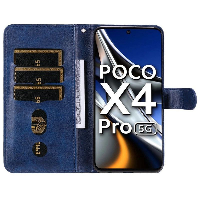 Kožené Pouzdro Na Poco X4 Pro 5G Peněženkové Pouzdro Peněženka Elena