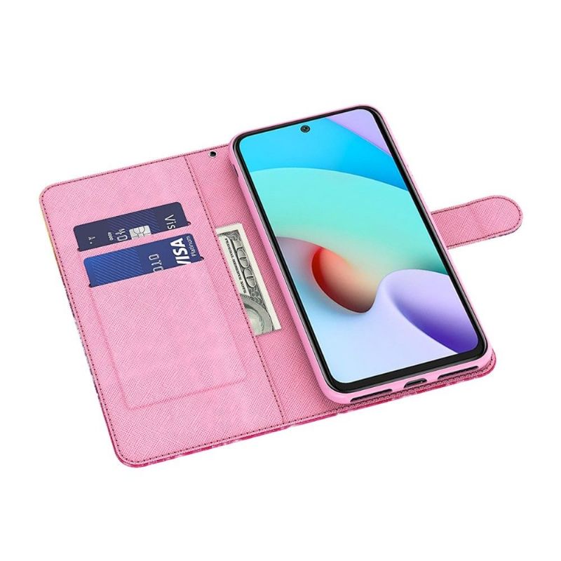 Kožené Pouzdro Na Poco X4 Pro 5G Šumivé Modré Motýly