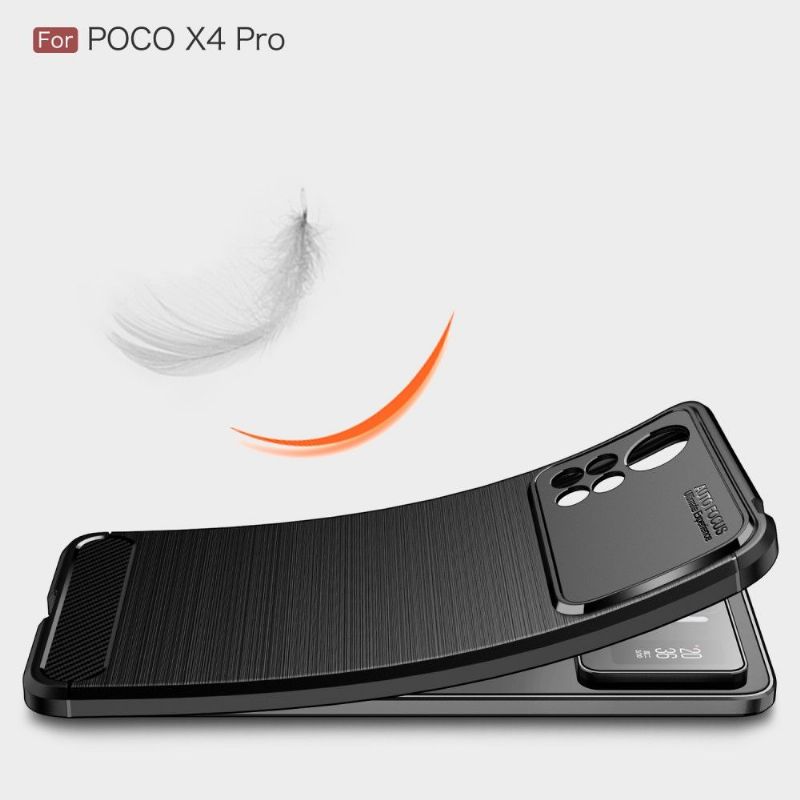 Kryt Na Poco X4 Pro 5G Flexibilní Štětcový Efekt