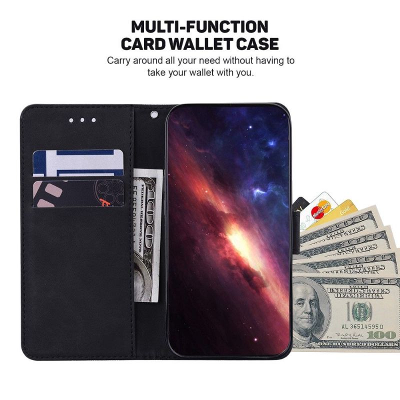 Pouzdra Na Poco X4 Pro 5G Flipové Pouzdro Pruhy Folia Z Umělé Kůže