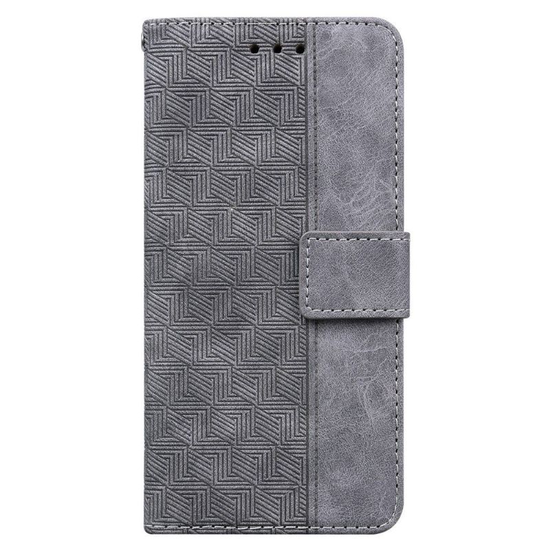 Pouzdra Na Poco X4 Pro 5G Flipové Pouzdro Pruhy Folia Z Umělé Kůže