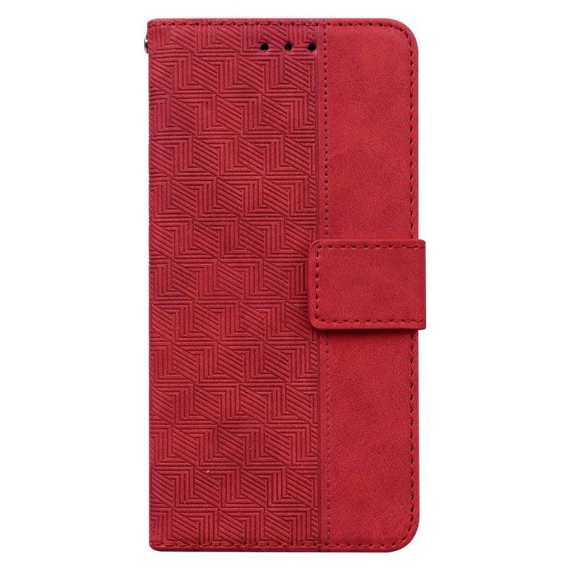 Pouzdra Na Poco X4 Pro 5G Flipové Pouzdro Pruhy Folia Z Umělé Kůže