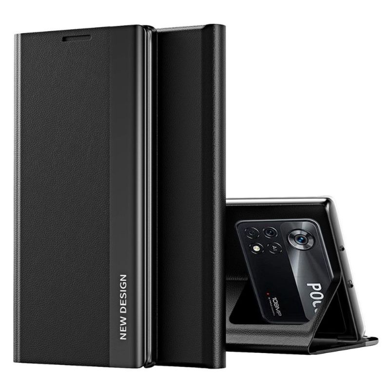 Pouzdra Na Poco X4 Pro 5G Obchodní Magnet S Koženým Efektem