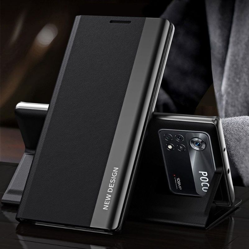 Pouzdra Na Poco X4 Pro 5G Obchodní Magnet S Koženým Efektem