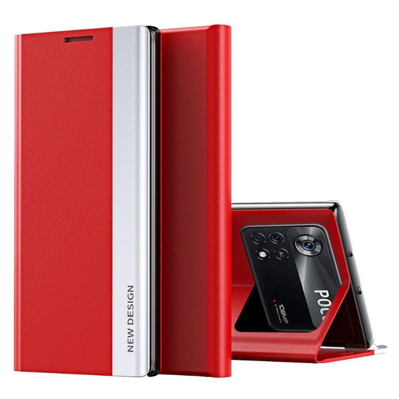 Pouzdra Na Poco X4 Pro 5G Obchodní Magnet S Koženým Efektem