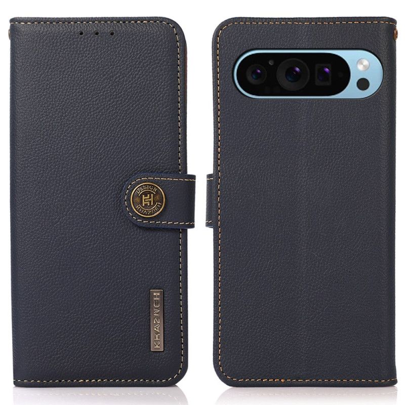 Kožený Kryt Google Pixel 9 Blokování Rfid Ve Stylu Vintage Khazneh