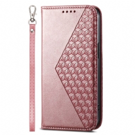 Kožený Kryt Google Pixel 9 Strappy Diamond Design