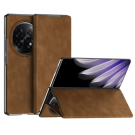 Pouzdro Oppo Find N5 Kožený Efekt