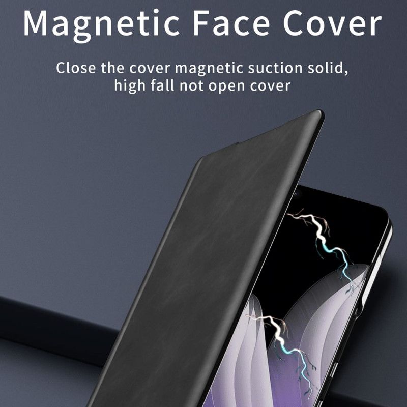 Pouzdro Oppo Find N5 Kožený Efekt