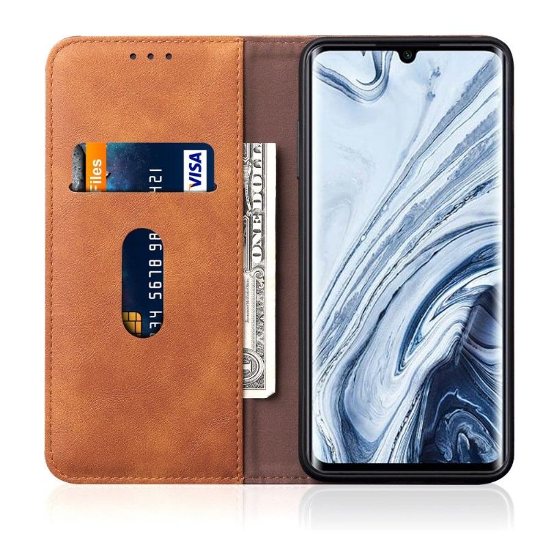 Flipové Pouzdro Na Xiaomi Mi Note 10 / 10 Pro Držák Karet Z Nebeské Umělé Kůže