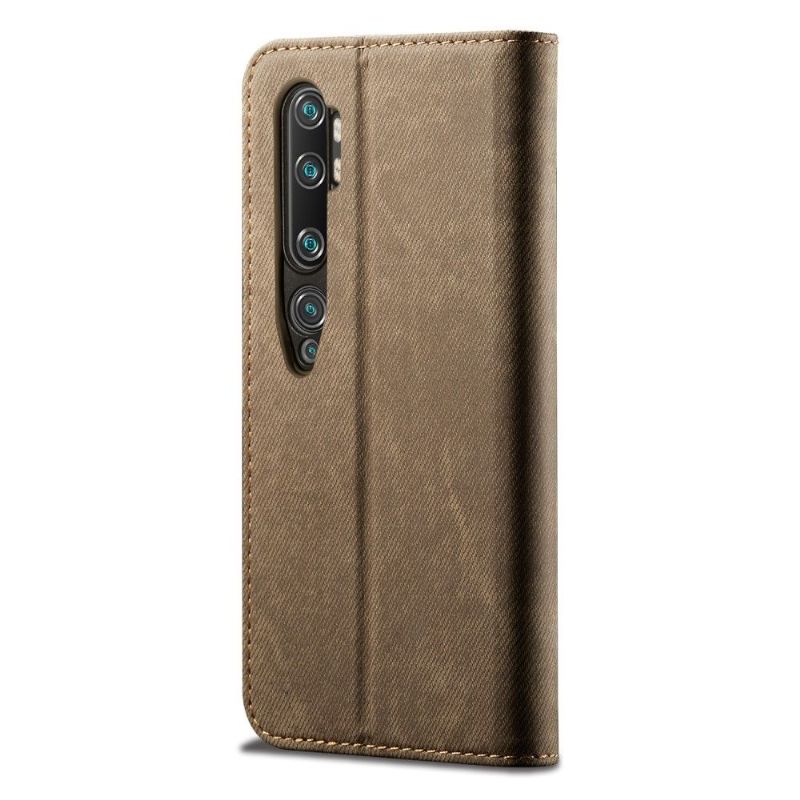 Flipové Pouzdro Na Xiaomi Mi Note 10 / 10 Pro Džíny Ve Stylu Umělé Kůže