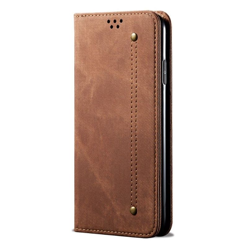 Flipové Pouzdro Na Xiaomi Mi Note 10 / 10 Pro Džíny Ve Stylu Umělé Kůže