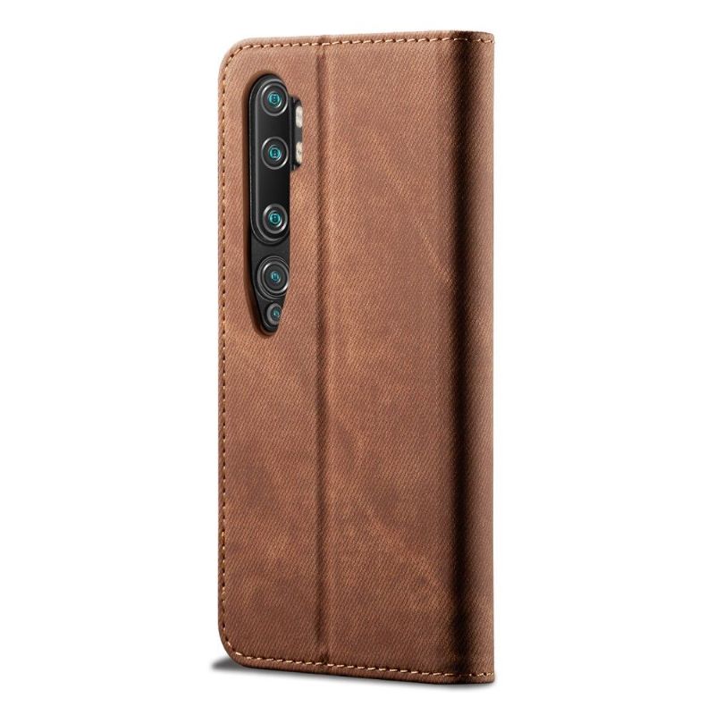 Flipové Pouzdro Na Xiaomi Mi Note 10 / 10 Pro Džíny Ve Stylu Umělé Kůže